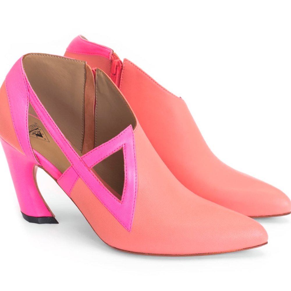 John Fluevog Pink Sashay High Heel Shoes size 7